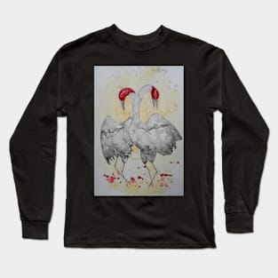 Australian Dancing Brolgas Long Sleeve T-Shirt